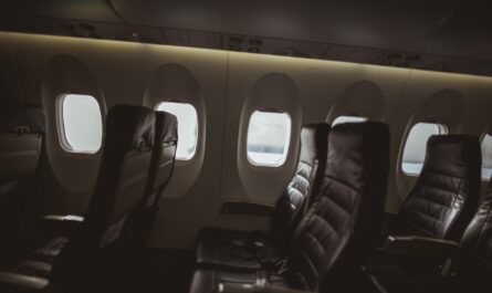 chairs inside airliner
